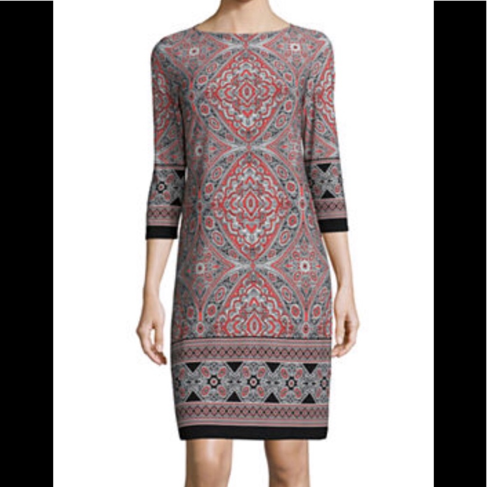 London Style Paisley Shift Dress